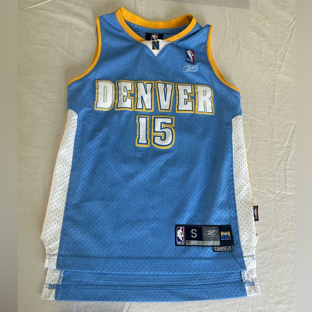 Vintage Carmelo Anthony Denver Nuggets Jersey Reebok Kids Small NBA Basketball